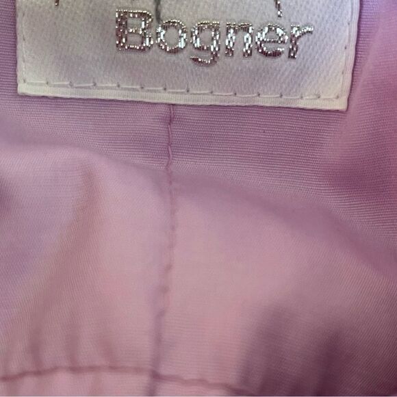 Vintage Bogner Pink Iridescent Goose Down Winter Ski Zip Up Puffer Jacket Sz 12 - Picture 7 of 16